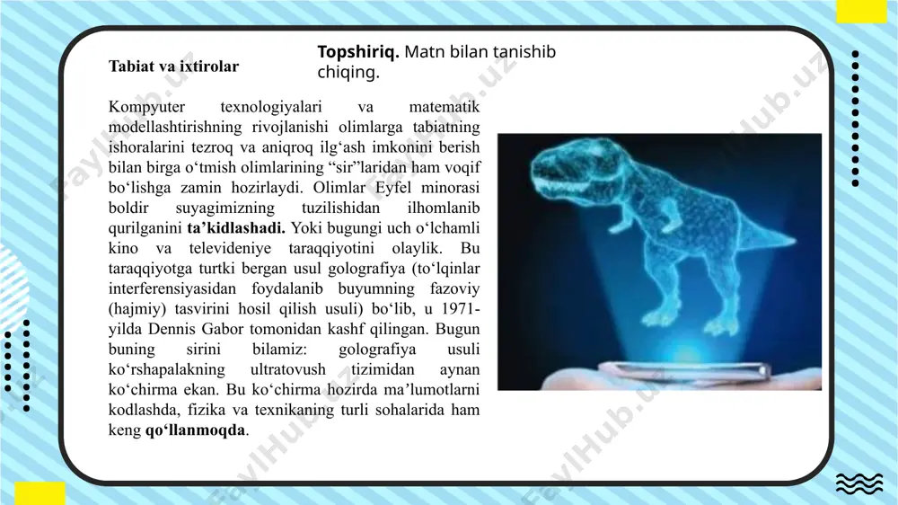 fe'lning nisbat shakllari. tabiat va ixtirolar - Page 5