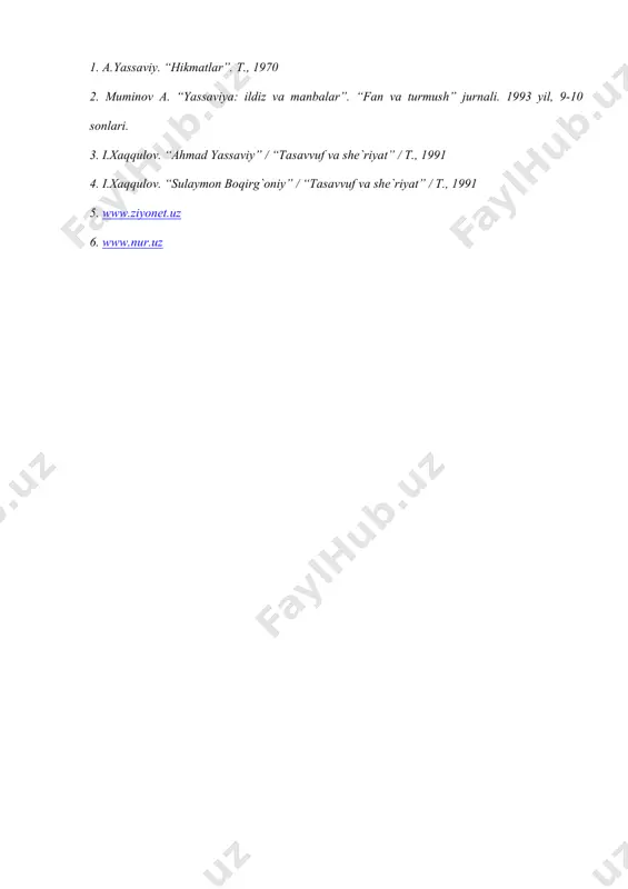 ahmad yassaviy va sulaymon boqirg`oniy ijodi - Page 5