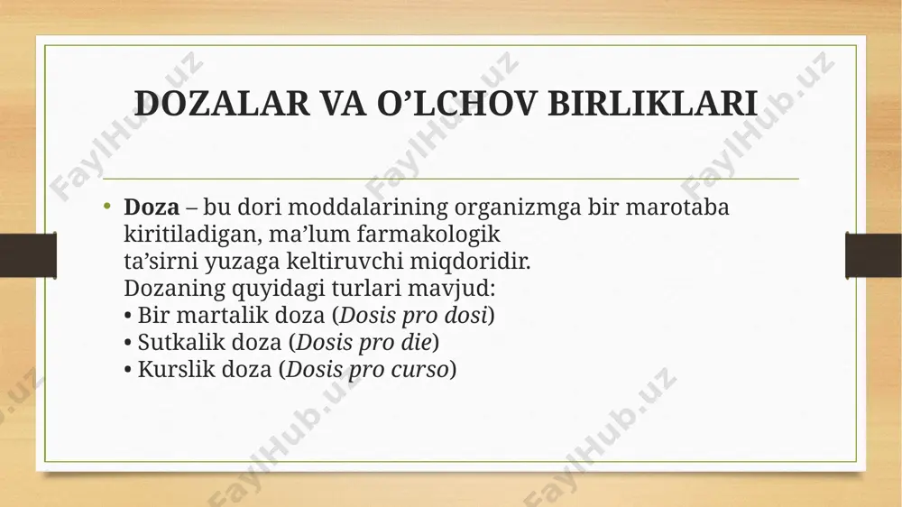a. invocatio shifokorning dorini tayyorlash bo’yicha farmasevtga murojaati bo’lib - recipe - “olgin”, qisqacha “rp.:” yoziladi rp.: designatio materiarum s. ordinatio ushbu reseptda keltirilgan dori tarkibi. u quyidagilardan iborat: remedium basis dori tarkibidagi asosiy ta’sir etuvchi modda; rp.: natrii benzoatis 3,6 remedium adjuvans yordamchi vosita bo’lib, asosiy moddaning ta’sirini kuchaytiradi; liquoris ammonii anisati 3 ml remedium corrigens asosiy moddaning ta’mi va hidini to’g’irlaydi; sirupi simplicis 60 ml remedium constituens doriga ma’lum shakl beradigan modda. “adjuvans” va “corrigens” aquae destillatae ad 180 ml reseptdagi muhim qisqartmalar farmakopeyaga kiritilgan dori moddalar – ofisinal (officina - dorixona) dorilar, unga kiritilmagan, shifokorning ko’rsatmasiga binoan dorixonalarda tayyorlanadigan dori vositalari magistral dorilar (magister - o`qituvchi) deb ataladi. a ro’yxatiga (zaharli – venena) buyurilishi, qo’llanilishi, dozalanishi va saqlanishi zaharlilik bilan bog'liq ravishda yuqori darajada ehtiyotkorlik bilan amalga oshirilishi lozim bo'lgan dorilar kiritilgan. ushbu ro'yxat asosan qaramlikka sabab bo’ladigan dorilarni o'z ichiga oladi. b ro'yxati (kuchli ta’sir qiluvchi …