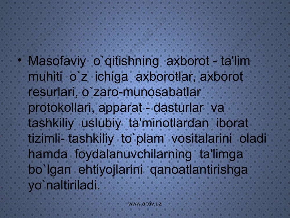 pedagogika fanlarini o’qitishda masofaviy ta’limdan foydalanishning yo’llari - Page 4
