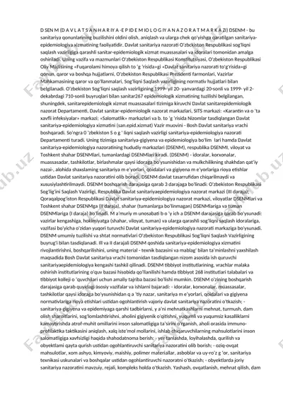 davlat sanitariya nazorati — DOCX
