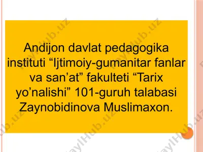 yoshlik davri psixologiyasi — PPTX