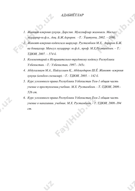 маҳкумлар ҳуқуқий ҳолати ( махкумлар хукукий холати - Page 5