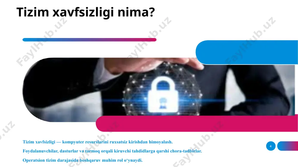 tizim xavfsizligi: selinux, apparmor, windows defender - Page 4