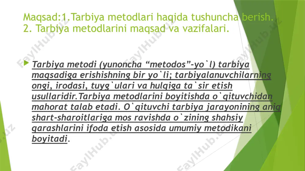 irishga xizmat qiluvchi omillar. hikoya, tushuntirish, o`qitish, ma`ruza, axloqiy, (ma`naviy) suhbat va bahs. image1.png image2.png image3.png image4.png image5.png image6.png image7.png image8.png /docprops/thumbnail.jpeg