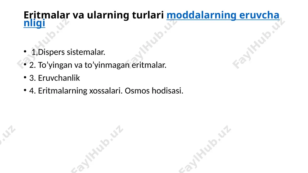 . elektrokimyoviy tahlil usullari — elektrolizdan foydalanishga asoslangan miqdoriy kimyoviy tahlil usullari guruhi. usulning navlari elektrogravimetrik tahlil (elektroanaliz), ichki elektroliz, metallarning kontakt almashinuvi (sementlash), polarografik tahlil, kulometriya va boshqalar. elektrogravimetrik tahlil elektrodlardan birida chiqarilgan moddani tortishga asoslangan. usul nafaqat mis, nikel, qo'rg'oshin va boshqalarni miqdoriy aniqlashni amalga oshirishga, balki moddalarning aralashmalarini ajratishga ham imkon beradi. bundan tashqari, elektrokimyoviy tahlil usullari elektr o'tkazuvchanligini (konduktometriya) yoki elektrod potensialini (potentsiometriya) o'lchashga asoslangan usullarni o'z ichiga oladi.). titrlashning oxirgi nuqtasini topish uchun ba'zi elektrokimyoviy usullar qo'llaniladi (amperometrik titrlash, konduktometrik titrlash, potensiometrik titrlash, kulometrik titrlash). elektroforez haqida tushuncha elektroforez molekulyar biologiya va biokimyoning eng keng tarqalgan usullaridan biri bo'lib, nuklein kislotalar va oqsillar kabi biologik polimer molekulalarini, shuningdek ularning qismlarini ajratish uchun ishlatiladi. elektroforezni birinchi marta 1809 yilda moskva universiteti professorlari p.i.straxov va f.f.reyslar kashf etgan. "elektroforez" atamasi ikki qismdan - "elektr" va "forez" dan iborat bo'lib, bu erda "elektro" elektr tokini anglatadi va "forez" …