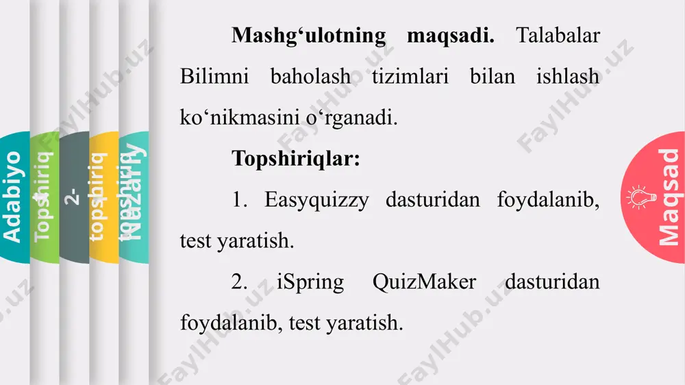 axborot texnologiyalari fanidan amaliy mashg‘ulot daftari - Page 4