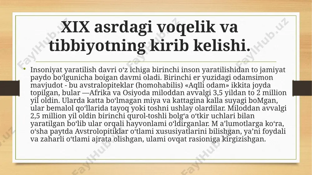 ni olib keldilar. 0 ‘sha davrda yunoniston o‘zining yuksak madaniyati va ilm fani bilan jahonga mashhur edi. mamlakatda buyuk faylasuflar, olimlar, donishmandar etishib chiqqan edi. xx asrda sog’liqni saqlash tizimidagi islohotlar sogʻliqni saqlash – aholi sogʻligʻini muhofaza qilishga yoʻnaltirilgan ijtimoiy, iqtisodiy va tibbiy tadbirlar tizimi. sogʻliqni saqlash kasalliklarning oldini olish va davolash, sogʻlom turmush va mehnat sharoitini yaratish, yuqori mehnat qobiliyatini va uzoq umr koʻrishni taʼminlashga qaratilgan umumiy tadbirlarni koʻzda tutadi; uning asosiy vazifasi bemorlarga zamonaviy, ixtisoslashgan hamda mos tarzda yordam koʻrsatishdan iborat. sogʻliqni saqlash sharqda, xususan oʻzbekistonda uzoq tarixga ega. ayniqsa oʻrta asrda bu hududda tabobat ilmida yuqori bosqichlarga erishildi. shu davrda yunon va boshqa tillardan qad. tibbiy asarlar arab tiliga tarjima etilib, ulardagi tavsiyalar amaliyotda qoʻllanila boshlagan. ayni vaqtda sharq mutafakkirlari tabobat ilmidan olamshumul asarlar yaratganlar. bu borada abu rayhon beruniyning „tibbiyotda dorishunoslik“ („kitob assaydana fittib“), abu ali ibn sinoning „tib qonunlari“ („al qonun fittib“) asarlari mashhur boʻlib, …