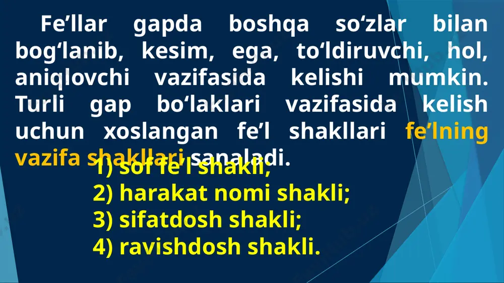 fe'lning vazifa shakli - Page 3