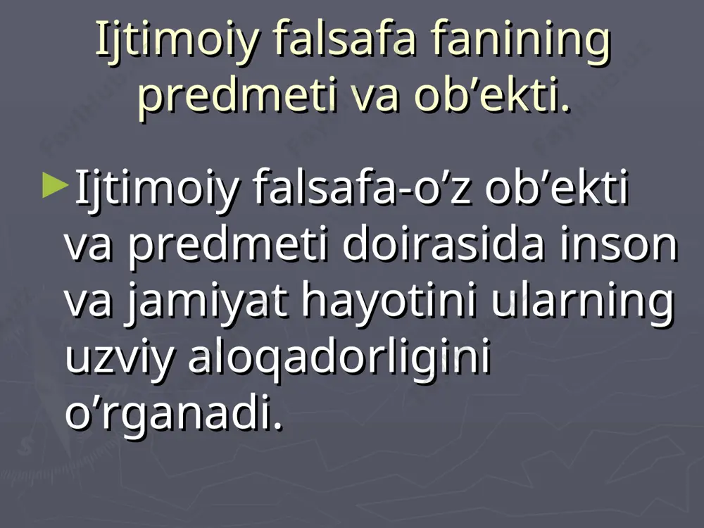 ijtimoiy falsafaning predmeti, maqsadi va vazifalari - Page 3