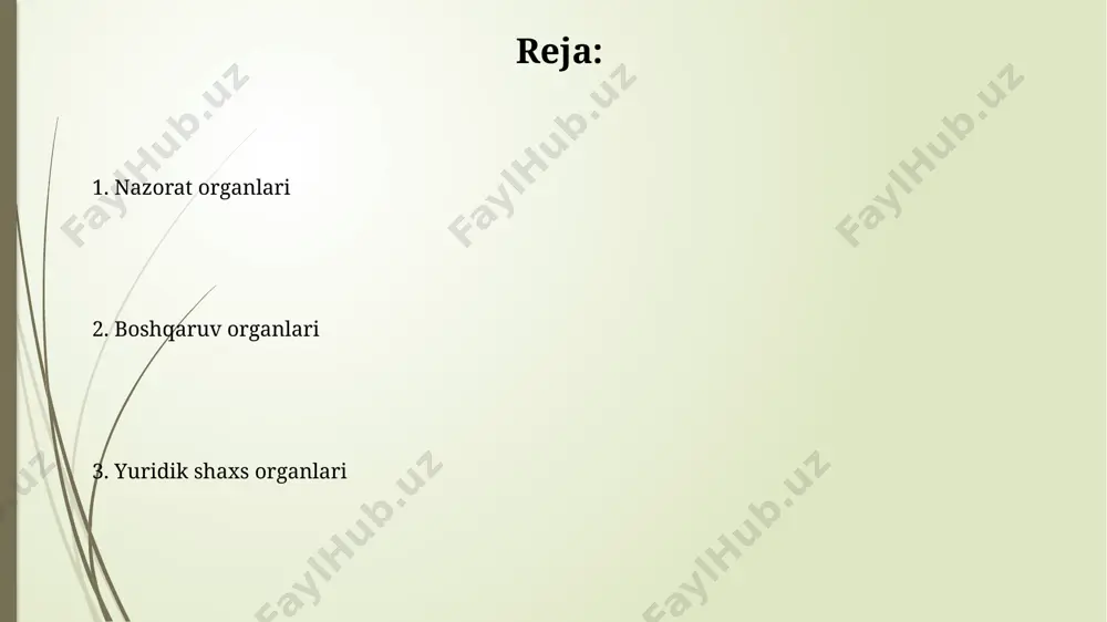 uvofiq nazorat qilinadi. boshqaruv organi a'zolari yillik 2 marta majlis oʻtkazib, 10 dan ortiq muhim qarorlar qabul qilishlari mumkin, bu toshkent kabi yirik shaharlarda koʻproq uchraydi. yuridik shaxs organlarining turlari o'zbekiston respublikasining fuqarolik kodeksining 35-moddasiga asosan, yuridik shaxsning vakolatli organi uning faoliyatini boshqaradi va vakillik qiladi, bu esa davlat ro'yxatidan o'tish jarayonidan keyin 10 kun ichida aniqlanadi. yuridik shaxslarning asosiy organi – umumiy yigʻilish boʻlib, u qonun hujjatlariga muvofiq kamida 1 marta yilda, 50 dan ortiq ishtirokchi bilan toshkentda yoki boshqa viloyatlarda oʻtkazilishi mumkin. moliyaviy xizmat moliyaviy xizmatlar ko'rsatuvchi 15 dan ortiq xalqaro kompaniyalar 2022 yilda toshkent shahrida 50 million dollardan ortiq investitsiyani jalb qildi. o'zbekistondagi moliyaviy xizmatlar bozorining hajmi 2023 yilda 3 milliard aqsh dollaridan oshdi, bu 10% ga o'sishni bildiradi. auditorlik xizmati toshkent shahridagi auditorlik firmalarining 70% dan ortigʻi, davlat byudjeti tashkilotlarining moliyaviy faoliyatini tekshirishda zamonaviy texnologiyalar va maxsus dasturlarni qoʻllaydi. auditorlik xizmati, oʻzbekistondagi 100 dan ortiq yirik …