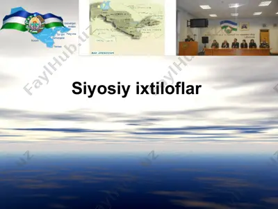 siyosiy ixtiloflar — PPTX