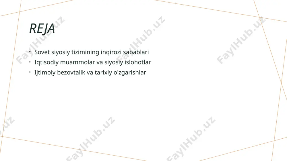 staqil davlatlarning shakllanishiga zamin yaratdi. ijtimoiy bezovtalik: odamlarning norozilik harakatlari va ularning ta'siri. 1 odamlarning noroziligi sovet ittifoqida ijtimoiy bezovtalik ko'plab norozilik harakatlarini keltirib chiqardi, bu esa davlat siyosatiga qarshi ommaviy aksiyalarni kuchaytirdi. 2 norozilik harakatlari 1980-yillarda, ayniqsa, gorbachevning islohotlari davrida, ishchilar, talabalar va boshqa qatlamlar oʻz huquqlarini talab qilib ko‘tarilishdi. 3 ta'siri va oqibatlari ushbu noroziliklar, davlatning iqtisodiy va siyosiy tizimiga jiddiy ta'sir o‘tkazib, mustaqillik istaklarini kuchaytirdi va sovet ittifoqining parchalanishiga olib keldi. milliy masalalar: turkman, o'zbek va boshqa respublikalar roli. milliy masalalar, turkman, o'zbek va boshqa respublikalar, sovet siyosiy tizimining inqirozida muhim rol o'ynadi. ularning o'ziga xos iqtisodiy va madaniy talablari, milliy identitetni saqlashga intilishlari, sosial unrestni kuchaytirdi. bu omillar, o'z navbatida, sovet imperiyasining parchalanishiga olib keldi. photo by evgen slavin on unsplash geosiyosiy o'zgarishlar: sovet inqirozining global ta'siri. 01 sovet inqirozi va geosiyosat sovet ittifoqining inqirozi, global geosiyosiy muvozanatni o'zgartirib, yangi davlatlar va ittifoqlarning paydo bo'lishiga olib …