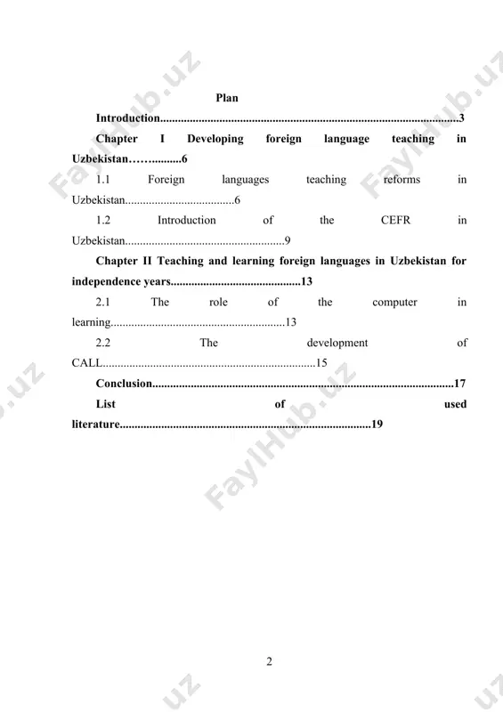 of uzbekistan islam karimov signed a resolution “on measures on further improving system of studying foreign language” on 10 december 2012.the document was adopted to improve teaching foreign languages, training specialists with good language skills, introducing advanced technologies into education system, etc. according to resolution, foreign languages, predominantly english language, will be taught in all schools of uzbekistan from first classes as game plays. from the second class, the alphabet, reading and grammar will be taught. in our country created conditions for teaching foreign languages using modern pedagogical and communicative technologies. the creation of a new methodology of learning foreign languages at all stages of education with application of modern pedagogical and informative technology is the demand of time. this resolution is the theoretical basis of the work done in this direction. as a result of execution of this resolution the process of organizing a continuous study of foreign languages, …