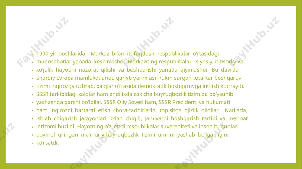 o‘zbekiston respublikasining tashkil topishi va tarixiy ahamiyati - Page 4