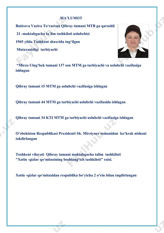 turi maktabgacha ta’lim tizimini takomillash-tirishda ilk dadil qadam hisoblanadi. maktabgacha yoshidagi bolalar bilan tajriba ishlarini tashkil etish bo‘yicha maktabgacha ta’lim yoshidagi bolalar kichik yoshdan boshlab, predmetlarning xususiyatlarini bilishga, ularning yangi qirralarini ochishga qiziqadilar. bu esa bolalarning hayoti uchun xavfli bo‘lishi mumkin. maktabgacha ta’lim tashkilotining oldida turgan muhim vazifa bolalarning tajriba o‘tkazishlari, tevarak-atrofdagi narsa va hodisalarni bilishlari uchun sharoit yaratishdan iboratdir. bunday vazifalarni amalga oshirishda bolalar avvalo kattalar yordamiga tayanadilar. bolalarda ijodiy qobiliyatlarni rivojlantirish tajriba ishlarini tashkil etish bo‘yicha o‘rta guruh bolalari bilan o‘tkazilgan mashg‘ulotdan namuna keltiramiz. hozirgi paytda maktabgacha ta’lim tashkilotlarida rivojlantiruvchi muhitni tashkil etishga juda katta e’tibor qaratilmoqda. chunki, bola uchun rivojlantiruvchi muhit-bu bolaning amaliy dunyosi. bola shu muhitda yashaydi va rivojlanadi. maktabgacha yoshidan boshlab ana shunday rivojlantiruvchi muhitlarga yana shuning uchun ham e’tibor berishimiz kerakki, ular bolalarimizni har tomonlama mukammal inson bo‘lib etishishida, mustaqil xulosa chiqarishlarida, fikrini nutqida aniq bayon qila olishlarida yordam beradi. bu jarayonni ro‘yobga chiqarishda …