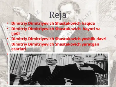 dimitriy dimitriyevich shastakovich — PPTX
