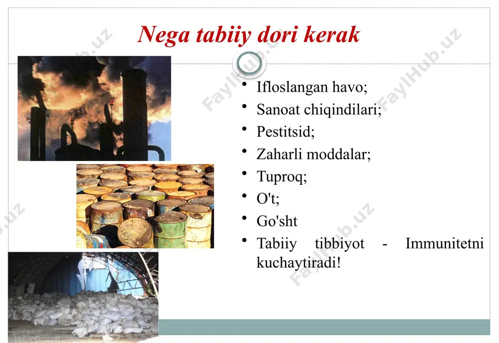 alanish bilan (taxminan 6 oy) terapiyaning barqaror natijasiga erishish mumkin - 2-3 yil davomida kasallik qaytalanmasligi mumkin. bolalarni o'simliklar bilan davolashning xususiyatlari organlarning surunkali kasalliklariga chalingan bolalar uchun o'simlik preparatlaridan uzoq muddat foydalanish ko'rsatilgan: 2-3 oylik qisqa uzilishlar bilan - 7-10 kun davomida, 2-3 hafta qabul qilingandan keyin. keyin kerak bo'lsa, davolanish kursi takrorlanadi. fitoterapiya ta'sirining takroriy kursi bilan 1-2 dorivor o'simliklarni shu kabi o'simliklarga almashtirish tavsiya etiladi. davolash effekti kurs oxiriga kelib rivojlanib borishi bilan siz dozani asta-sekin kamaytira olasiz, masalan, dozani 3-4 martadan 2-3 martagacha, so'ngra bir martalik dozaga, so'ngra har kuni va h.k. noqulaylik qayta boshlanganda yoki kasallik alomatlari paydo bo'lganda, avvalgi rejimlarga qaytish kerak. yuqori nafas yo'llari va lor a'zolari kasalliklarida o'simlik dori-darmonlarining asosiy ko'rsatkichlari quyidagilardir: yuqori nafas yo'llarining o'tkir yallig'lanish kasalliklari; bronxit, pnevmoniya; lor a'zolari kasalliklari; mumkin bo'lgan nafas yo'llari kasalliklarining oldini olish, atrof-muhitning salbiy omillariga ta'sir qilish natijasida organizmning umumiy reaktivligini pasayishi bilan; surunkali …