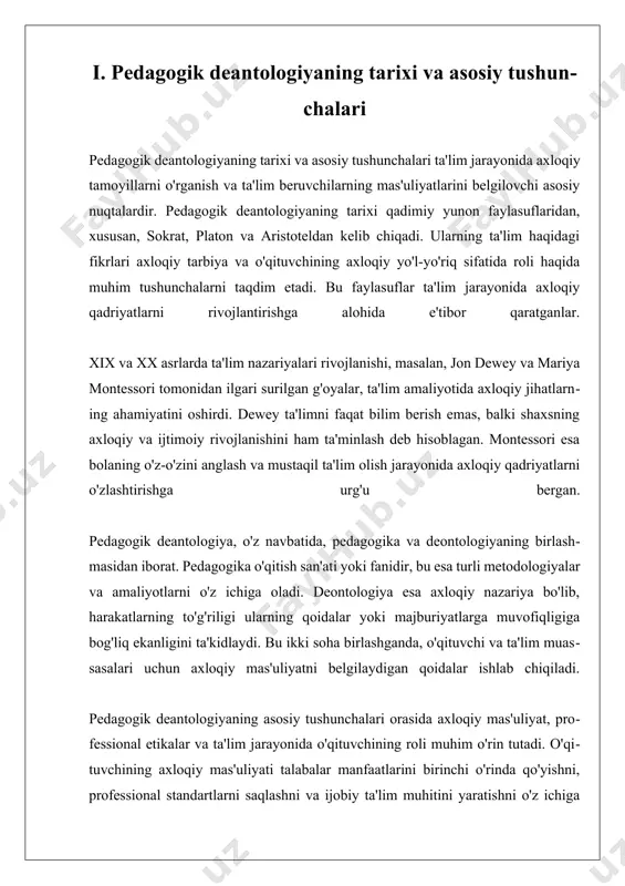 otlar ko'pincha shaxsiy ma'lumotlarning oshkor bo'lishi xavfini tug'diradi. o'qituvchilar, talabalar va ularning ota-onalari uchun shaxsiy ma'lumotlarning himoyasi muhim ahamiyatga ega. o'qituvchi sifatida, ma'lumotlarni qanday saqlash, ularga qanday kirishni ta'minlash va kimlarga oshkor qilish masalalari ustida o'ylash zarur. ikkinchidan, texnologiyalar o'qituvchilarning pedagogik axloqiy qoidalariga ta'sir ko'rsatadi. masofaviy ta'limda, o'qituvchilar o'z talabalariga ta'lim berishda shaxsiy aloqalar va o'zaro munosabatlarni saqlashda qiyinchiliklarga duch kelishlari mumkin. onlayn platformalarda o'qituvchilar, talabalar bilan to'g'ridan-to'g'ri aloqada bo'lmasliklari sababli, axloqiy mas'uliyatlarini to'liq his etmasliklari mumkin. bu, o'z navbatida, ta'lim sifatiga salbiy ta'sir ko'rsatishi mumkin. bundan tashqari, texnologiyalar ta'limda axloqiy masalalarni hal etish jarayonida yangi yondashuvlarni talab qiladi. o'qituvchilar axloqiy masalalar bilan bog'liq muammolarni hal etish uchun innovatsion usullar va strategiyalarni ishlab chiqishlari zarur. masalan, o'qituvchilar o'z talabalariga axloqiy dilemmani hal qilishda yordam bera olishlari uchun turli xil simulyatsiya va o'yinlar orqali tajriba berishlari mumkin. bu, shuningdek, talabalar o'z axloqiy qarorlarini qabul qilishda yanada mustaqil bo'lishlariga yordam beradi. texnologiyalarni …