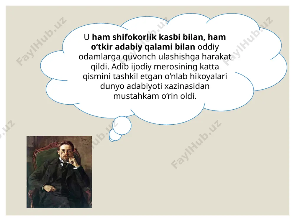 anton pavlovich chexov hayoti va ijodi. “garov” hikoyasi - Page 4