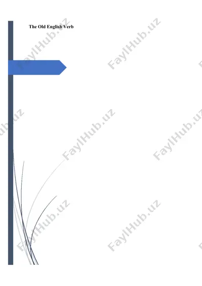 the old english verb — DOCX