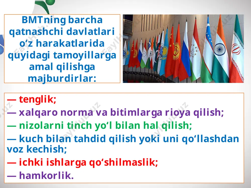 birlashgan millatlar tashkilotining maqsadlari va vazifalari - Page 5