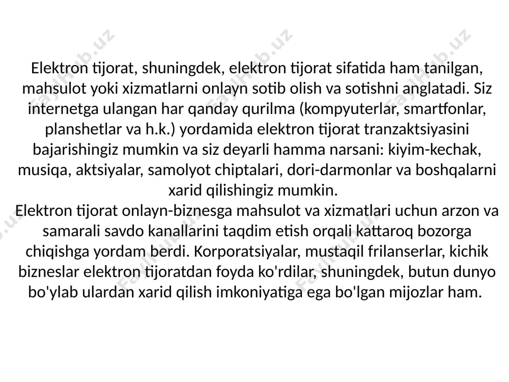 va echo aqlli dinamiklarini o'z ichiga olgan maishiy elektronika liniyalarini ishlab chiqaradi va iaas va paas xizmatlarining dunyodagi eng yirik provayderi hisoblanadi ( amazon web services ) [4] . ba'zi mamlakatlar uchun alohida chakana savdo maydonchalarini yuritadi, shuningdek, o'z mahsulotlarini boshqa mamlakatlarga xalqaro etkazib berishni taklif qiladi [5] . taxminan 200 million kishi prime video [6] [7] ga obuna boʻladi . amazon……. amazon.com 1994-yil 5-iyulda amerikalik tadbirkor jeff bezos tomonidan tashkil etilgan ; kompaniya amazon daryosi nomini oldi , dunyodagi eng chuqur daryo [8] . dastlab, kompaniya internet orqali kitob sotish bilan shug'ullangan. kompaniya ushbu bozorda birinchilardan bo'ldi va bezos jiddiy raqobatchilar paydo bo'lishidan oldin uning ulushini iloji boricha olishga harakat qildi. 1996 yil dekabriga kelib amazon.com ning 180 ming mijozi bor edi, 1997 yil oktyabr oyida esa 1 million. 1998 yil iyun oyida do'kon musiqa disklarini , o'sha yilning noyabr oyida esa video mahsulotlarni sota boshladi. xuddi shu yili …