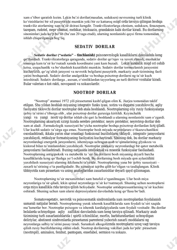 si yatga e ga bo‘lmag an kasalli klardan davolanib yurish va x. k. yatr opati yalarga misollar avvalgi boblarda keltirilgan. baʼzan v rach tomonid anolib b orila yotg an to‘o‘ri d avolash muolajalari taʼsiri bemorning yaqinlarini qoni qtirmasligi yoki surunkali kasallikdan a ziyat chekayotg an bemor doktordan ko‘ra boshqalarga ishonishi xam mumkin. shunday xollar bo‘ladiki, taj-riba li,obro‘li doktor tavsiya qilg an dorini, deylik, tra mvay xaydovchi si :«e, bu dori bo‘lmay di, mening ammam i chg an edilar, taʼ-sir qilmadi», desa bemor uni sotibolmay, doktorni ngoldiga boshqa dori yozib berishlarini so‘rab qaytib keladi. bemorni davolayotg an paytda vrach bu vaziyatlarni xam ko‘zda tutishi, bemorning yaqinla-ri, tanish- bilishlari bilan xam muloqotda bo‘lib turishi kerak. bemorda psixoterapevtik muolajalar o‘tkazayotgan paytda o‘z- o‘zi ni boshq arish xissini uyo‘ota b ilish kerak. undagi ish onchsizlikni ishonch va ixlos tuyo‘ulari bilan, yolo‘izlikka intilishni jamoaga intilish xissi bilan o‘zgartirish vra chning burchidir. bu muammolarni xal qilmay …
