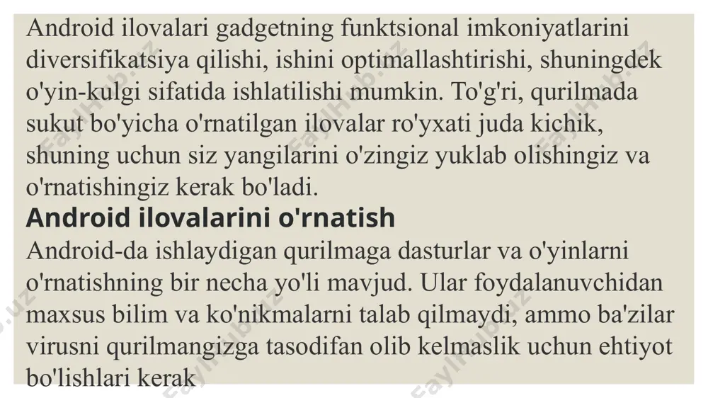 archa fayllar papkaga yuboriladi "yuklashlar" yoki "yuklab olish". ammo, agar sizda boshqa sozlamalar bo'lsa, brauzer sizdan faylni saqlash bo'yicha ko'rsatmalarni so'rashi mumkin. ochadi izohlovchi, saqlash uchun papkani ko'rsatishingiz kerak va tanlovingizni tasdiqlang. 6. apk yuklashni tugatishni kuting tizimni sozlash ilovani uchinchi tomon manbasidan fayl orqali o'rnatishni blokirovka qilishda muammolarni oldini olish uchun xavfsizlik sozlamalarini tekshirish va kerak bo'lganda maqbul qiymatlarni o'rnatish tavsiya etiladi: 1. ga boring "sozlamalar". 2. elementni toping "xavfsizlik". android-ning standart versiyalarida uni topish qiyin bo'lmaydi, lekin agar biron bir uchinchi tomon dasturini yoki ishlab chiqaruvchidan mulkiy qobiqni o'rnatgan bo'lsangiz, unda bu qiyin bo'lishi mumkin. bunday holatlarda siz yuqoridagi qidirish satridan foydalanishingiz mumkin "sozlamalar"u erda qidirish kerak bo'lgan element nomini kiritish orqali. bo'limda kerakli element ham bo'lishi mumkin maxfiylik. 3. endi parametrni toping "noma'lum manbalar" va uning yonidagi katakchani belgilang yoki o'zgartirgichni almashtiring. 4. ob'ektni bosishingiz kerak bo'lgan joyda ogohlantirish paydo bo'ladi "qabul qilaman" yoki "tanish". endi siz …