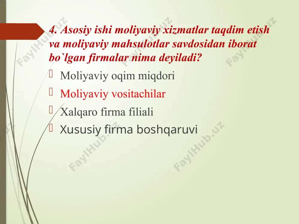 moliyaviy xizmatlar - Page 4