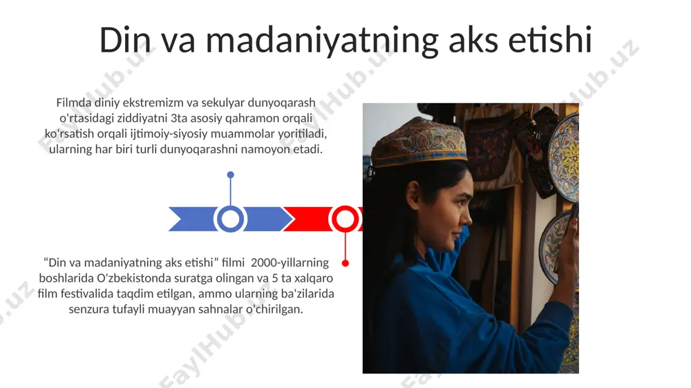 liyat yurituvchi kompaniyalar soni 2023-yilda 15% ga o'sdi, bu esa raqobatning kuchayishini ko'rsatadi. o'zbekiston kinoteatri yillik byudjeti 2022-yilda 50 milliard so'mdan oshdi, bu esa kino sanoatining iqtisodiy salohiyatini aks ettiradi. siyosiy va ijtimoiy mavzulardagi filmlar "ijtimoiy realizm" janridagi filmlar, 1990 yillar davomida 50 dan ortiq film suratga olingan bo'lsa ham, senzura tufayli ko'pincha marginalizatsiya qilingan. 90-yillardan keyin suratga olingan siyosiy dramalarning 30% dan ortig'i davlat tomonidan qo'yilgan cheklovlar tufayli qisqartirilgan yoki o'zgartirilgan. eng muhim eron rejissyorlari va filmlari majid majidi, 10 dan ortiq xalqaro mukofotlarga sazovor bo'lgan "bolalar" (children of heaven) kabi bolalar haqidagi filmlari bilan tanilgan, insoniylik va qashshoqlik masalalarini ko'taradi. mohsen makhmalbaf, 80-yillardan boshlab faol bo'lib, o'zining eksperimental va provokatsion uslubi bilan ajralib turadigan "ayollik" (gabbeh) singari 20 dan ortiq film suratga olgan, siyosiy va ijtimoiy tanqidlarini namoyish etgan rejissor. jahon kinoteatriga ta'siri "jahon kinoteatriga ta'siri" filmi 10 dan ortiq xalqaro kinofestivallarda ishtirok etgan va 5 ta mukofotga …