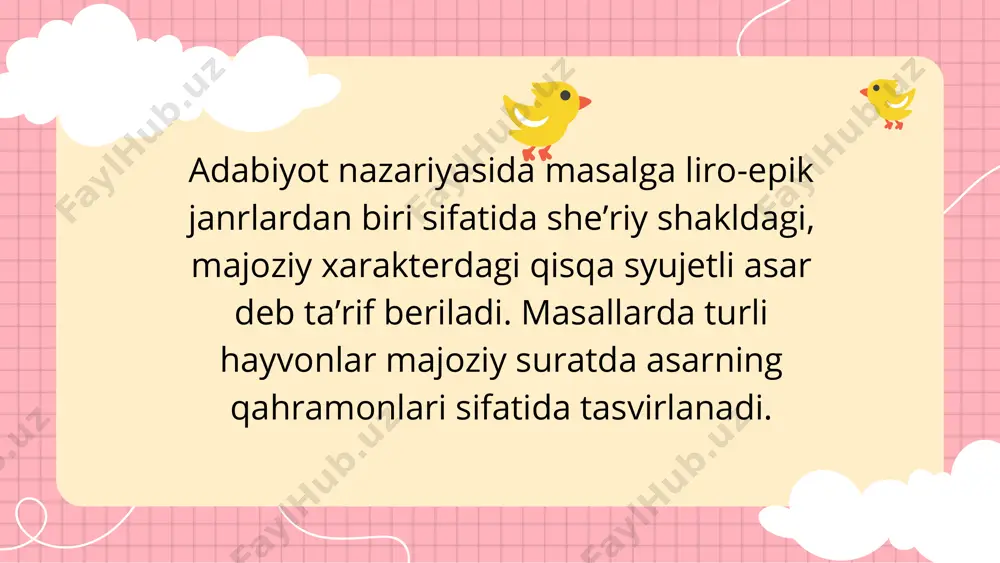 masal janridagi asarlarni o'qitish metodikasi - Page 4