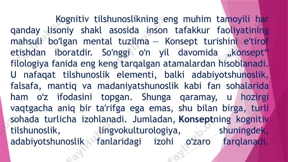 hi, shod etmas emish ko‘ngulni mehnatta kishi. ko‘nglum bu g‘aribliqda shod o‘lmadi, oh, g‘urbatta sevunmas emish, albatta, kishi. hijron qafasida jon qushi ram qiladur, g‘urbat bu aziz umrni kam qiladur. ne nav bitay firoq-u g‘urbat sharhin kim, ko‘z yoshi nomaning yuzin nam qiladur. katta yo'l bo'yida daraxt o'sardi... ittifoqo uning tagiga bir yo'lovchi keldi. kun issiq, yo'lovchi charchagan edi. daraxt soyasida o'tirib dam oldi... yo'lovchi ochiqqan edi. qarasa, daraxtda mevalar pishib yotibdi. u daraxtga chiqishga erindi: tosh otdi. mevalar duv to'kildi. yo'lovchi to'ygunicha yedi ...manzil olis edi. yo'lovchi daraxt shoxini sindirib, tayoq yasadi...keyin... zahar tang qilib qoldi. yo'lovchi daraxt panasiga o'tdi... so'ng... yo'liga ketdi...daraxt boshqa yo'lovchini kuta boshladi... bu daraxtning nomi yaxshilik edi... (o'.hoshimov. “yo'l bo'yidagi daraxt”) o'.hoshimovning “daftar hoshiyasidagi bitiklar” kitobidan olingan mazkur matnda yaxshilik konsepti o'z ifodasini topgan. matnda bu konsept “daraxt” ramzi orqali ifodalangan bo'lib, muallifning kognitiv-diskursiv faoliyatida qo'llangan o'xshatish amali matnning metaforik mazmun kasb etishiga olib …