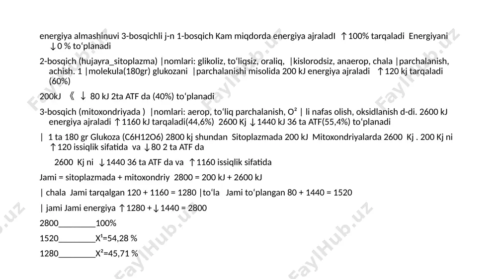 energiya almashinuvi bosqichlari - Page 5