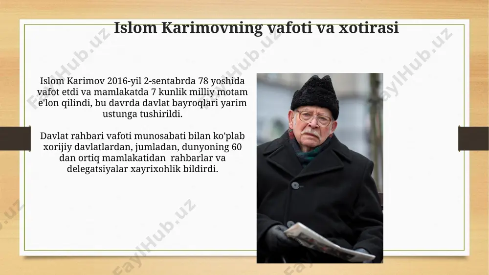 islom karimov o'zbekistonning birinchi prezidenti - Page 5