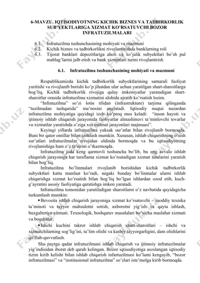 infratuzilma tushunchasi — DOC