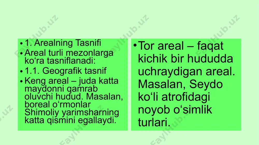areal, uning tasnifi, xosil bòlishi va tarkibi - Page 4