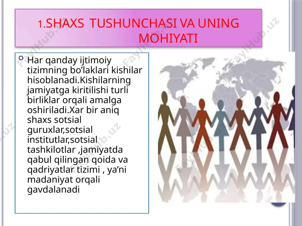 atvor tushunchasi, turlari(delikvantlik) jamiyatda mavjud ijtimoiy me‘yorlardan chetga chiqish holatlarini- deviant xulq atvor sotsiologiyasi o’rganadi jamiyatda o’rnatilgan axloq me‘yorlariga mos kelmaydigan insoniy faoliyat yoki hatti-harakat, ijtimoiy hodisa bo’lib, yolg’onchilik, dangasalik, o’g’irlik, ichkibozlik, giyohvandlik, o’z joniga qasd qilish kiradi. deviantni guruh yoki jamiyatda ko’pchilik odamlar tomonidan qabul qilingan me’yor va me‘yorlar yig’indisiga mos kelmaslik deb aytish mumkin. chunki, xulq atvorning umumiy qoidalarini ko’pchiligimiz buzamiz. ko’pchilik kichik o’g’irliklar, masalan, do’kondan biror narsaga haq to’lamay shaxsiy manfaatlar yo’lida foydalanish uchun olib ketish hollariga yo’l qo’yganmiz. deviant xulq deganda, quyidagilar nazarda tutiladi: jinoyatchilik alkogolni ko’p iste’mol qilish giyohvandlik. foxishabozlik. jinoyatchilik. muayyan davlatda o’rnatilgan qonun va me’yorlarga nisbatan ayrim shaxslarning salbiy munosabati jinoiy faoliyat, mazkur shaxs esa jinoyatchi hisoblanadi ichkilikbozlik. bu borada ilmiy adabiyotlarda bir nechta tasniflar mavjud: 1) alkogolni har-har zamonda iste’mol qilish; 2) alkogolni ko’p iste’mol qilish- spirtli ichimlikliklarni muntazam, ya’ni haftada bir martadan bir necha martagacha yoki, birvarakayiga o’rtada tanaffus bilan ko’p …