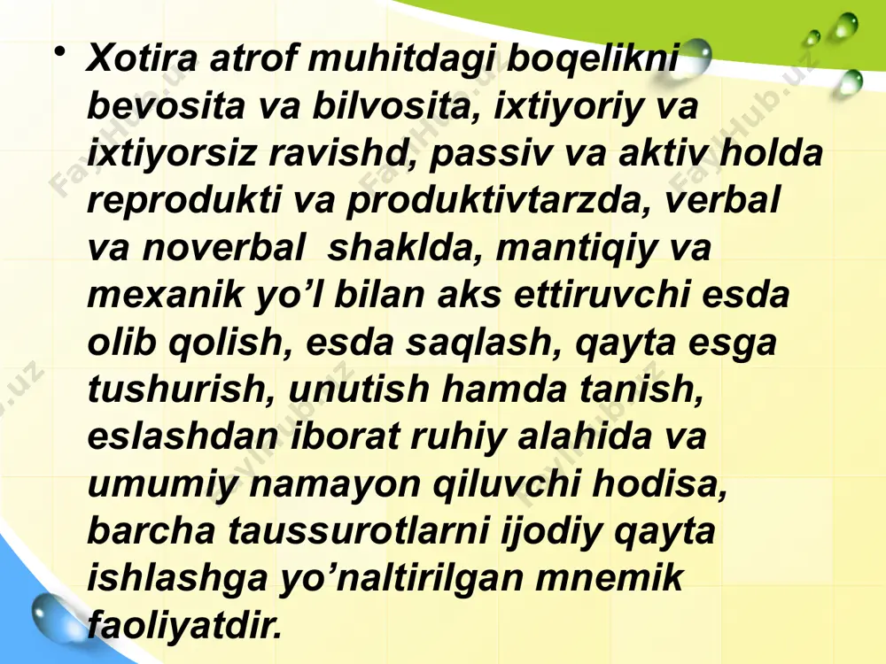 xotira va faoliyat. xotirani ekspremental o’rganish - Page 5