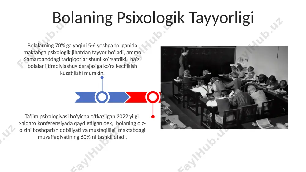 ali hisoblash, yozish va mantiqiy fikrlash ko‘nikmalari rivojlantiriladi. toshkentdagi tadqiqotlar shuni ko‘rsatdiki, 8 dan ortiq bolaga ega oilalarda bolaning maktabga tayyorgarligi uchun ajratilgan vaqt kam bo‘lishi mumkin, bu esa ta’limga tayyorlik darajasiga salbiy ta’sir ko‘rsatishi mumkin. oilaviy muhit va tayyorgarlik e'tiboringiz uchun rahmat @taqdimot_robot image4.jpg image5.jpg image6.jpg image7.jpg image8.jpg image9.jpg image10.jpg image11.jpg image12.jpg image1.jpeg image2.jpeg