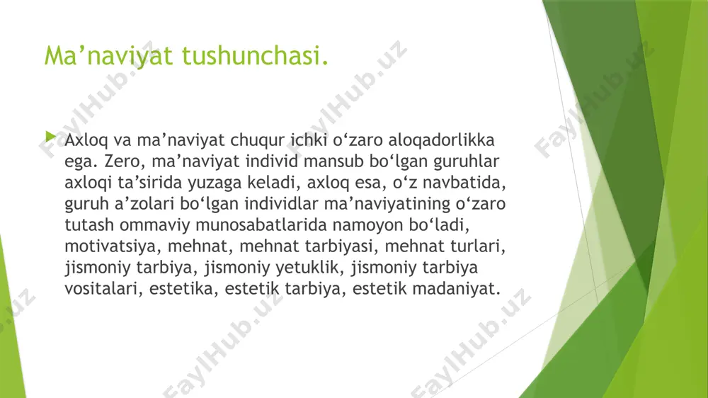ining xulq-atvor tajribasini kattalarniki asosida boyitadi. ushbu metodning asosiy vazifalariga quyidagilar kiradi: 1) tarbiyalanuvchilarda ijobiy axloqiy hislarni uyg‘ota olish, hikoya qahramonlariga hamdardlik bildirish - yutug‘idan quvonib, muvafaqqiyatsizligiga birgalishib achinish; 2) tarbiyalanuvchilarga tushunarsiz bo‘lgan ayrim axloq qoidalarining mazmunini ochib berish; 3) ma’naviy-axloqiy mavzulardagi hikoyalardan mashg‘ulotlarda, sayrlarda, tarbiyalanuvchilarning o‘z hayoti bilanbog‘liq bo‘lgan joylarda hamfoydalanish. ma’naviy-axloqiy mazmundagi hikoya samaradorligini ta’minlash uchun quyidagi shartlarga rioya qilinishi zarur: 1. hikoya tarbiyalanuvning ijtimoiy tajribasiga mos kelishi lozim. maktabgacha yoshdagi tarbiyalanuvchilar uchun hikoyaning qisqa, emosional, tushunarli bo‘lishi maqsadga muvofiq. 2. hikoyaning rasmlar bilan, musiqa jo‘rligida bayon qilinishi uning yaxshi idrok qilinishini ta’minlaydi. 3. ma’naviy-axloqiy mavzudagi hikoyaning yaxshi idrok qilinishi uchun unga mos muhitning yaratilganligi muhim ahamiyatga ega. 4. hikoyadan ko‘zlangan maqsadga erishish uchun uni mohirona bayon etib bera olish lozim. ishonarsiz, bir xil ohangda hikoya qilish orqali buni amalga oshirib bo‘lmaydi tushuntirish metodi esa, tarbiyalanuvchilarga yangi axloqiy tushuncha, me’yor va qoidalarni bayon qilib berilayotganda ishlatiladi. tushuntirish kattalarning …