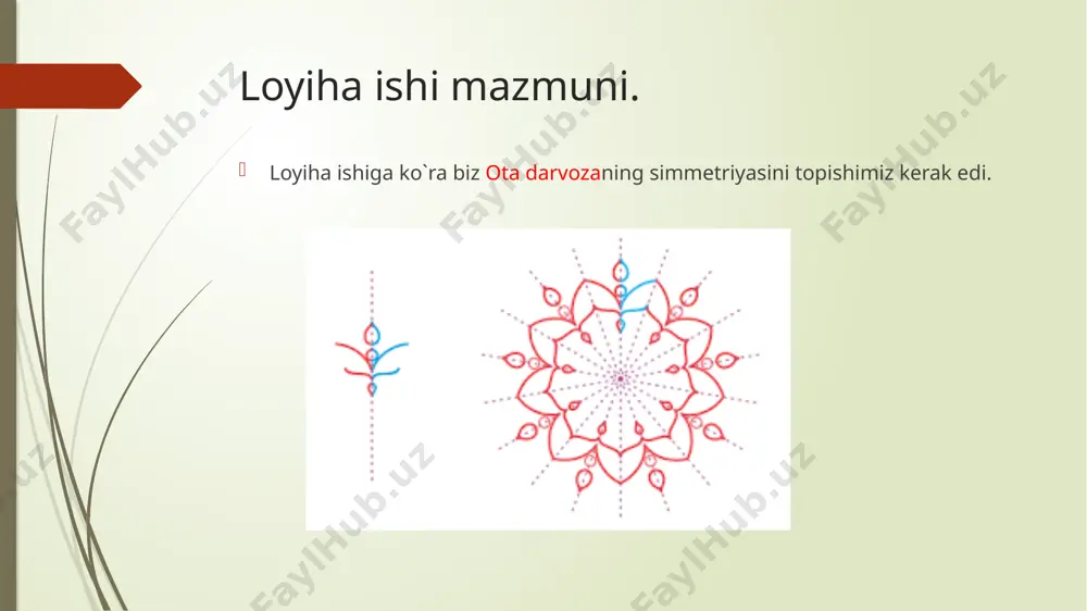 geometriya loyiha ishi - ota darvozaning simmetriyasini topish. - Page 5