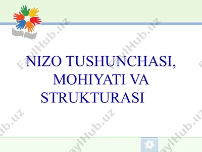 nizo tushunchasi, mohiyati va strukturasi — PPTX