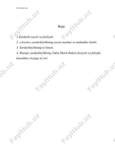 zardushtiylik dini — DOC