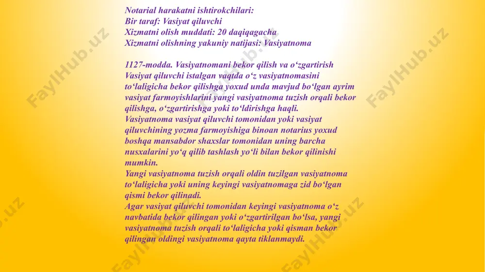vasiyatnoma. da'vo xati - Page 5