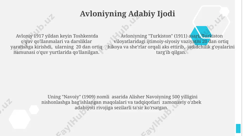 abdulla avloniy hayoti va ijodi yoxud jadidchilik harakatlari - Page 5