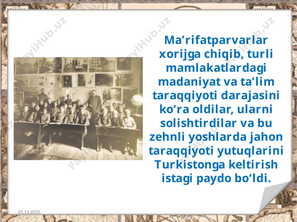 jadidlarning dasturiy maqsad va vazifalari 9 -sinf - Page 5