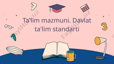 davlat ta'lim standarti — PPTX