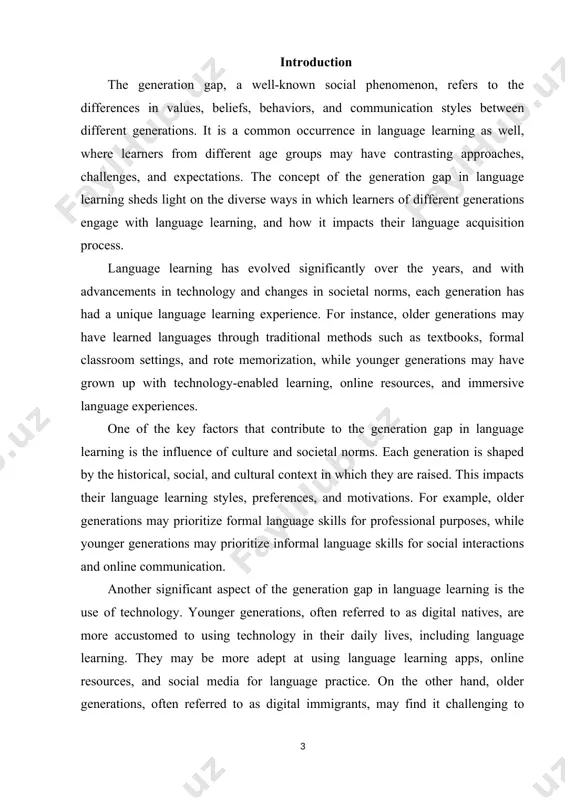 ialisms, slang, and social media language. this difference in communication styles may impact the language register, tone, and vocabulary used by learners from different generations. topicality of the paper: a paper on "the old english verb" remains highly relevant across multiple disciplines due to its insights into linguistics, literature, and cultural studies. by examining the morphology, syntax, and usage of old english verbs, scholars gain valuable understanding of linguistic evolution, cultural heritage, and historical context. through comparative analysis and exploration of old english texts, this research illuminates the linguistic continuity, cultural expressions, and societal dynamics of the anglo-saxon period, making it a topic of enduring interest and significance. aim of the paper: the aim of the paper on "the old english verb" is to provide a comprehensive exploration of the morphology, syntax, usage, and cultural significance of old english verbs. by delving into the evolution of the old english verb …