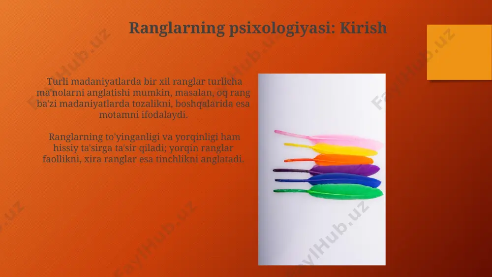 ranglar psixologiyasi: qanday rang qanday ta'surot qoldiradi - Page 4